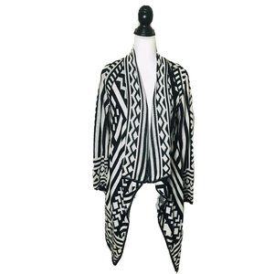 Say What ? Open Front Waterfall Boho Cardigan